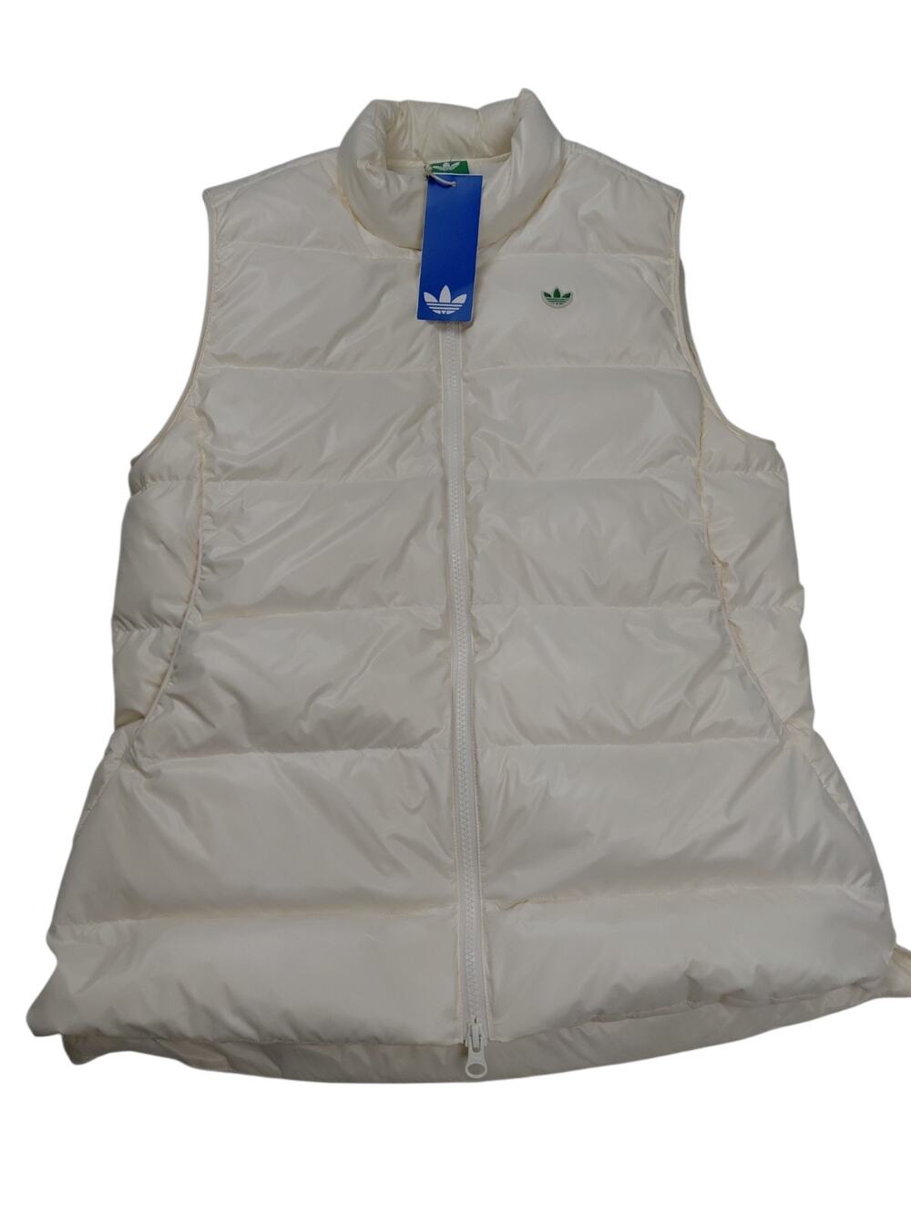 Adidas JN9749 Women's MR Down Size Small Ivory Golf puffer Vest $200